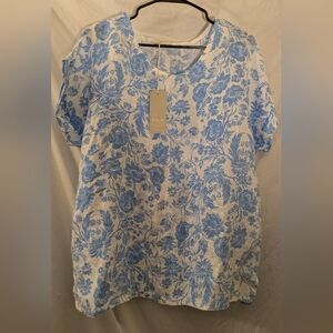 NWT Bellambra Linen Top Sz. L